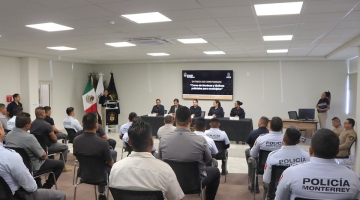curso «Técnicas y tácticas policiales para municipios” dirigido a policías del Municipio de Monterrey