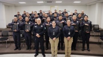 curso «Técnicas y tácticas policiales para municipios” para Policías del municipio de Guadalupe